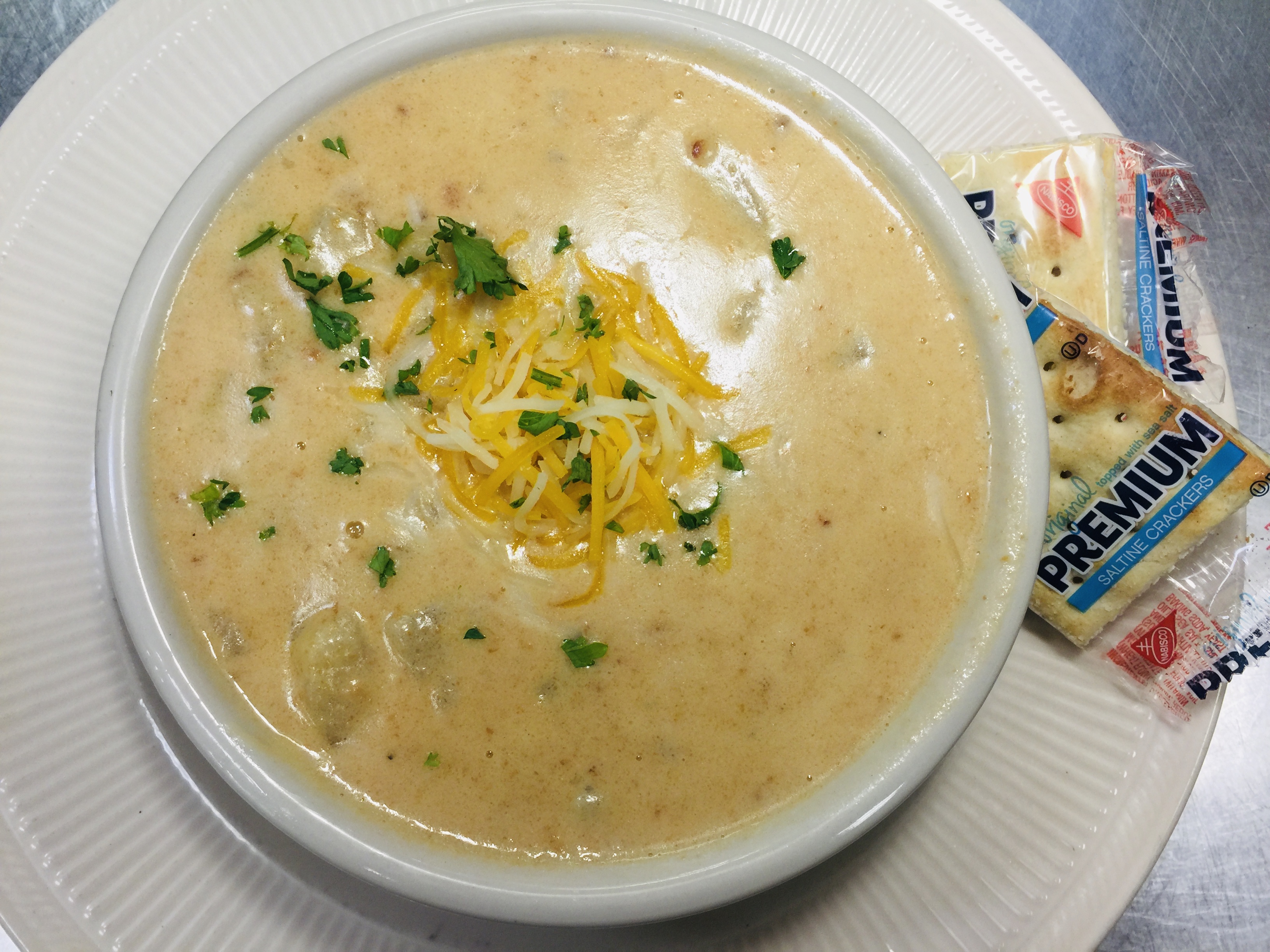 Order Loaded Baked Potato Soup food online from Mojo Pub -N- Grill store, Youngstown on bringmethat.com