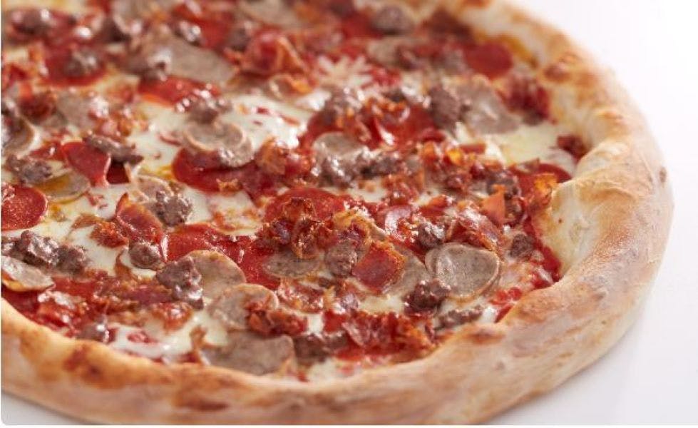 Order Meat Lover Pizza - Large 16" food online from Sal Pizza store, Laconia on bringmethat.com