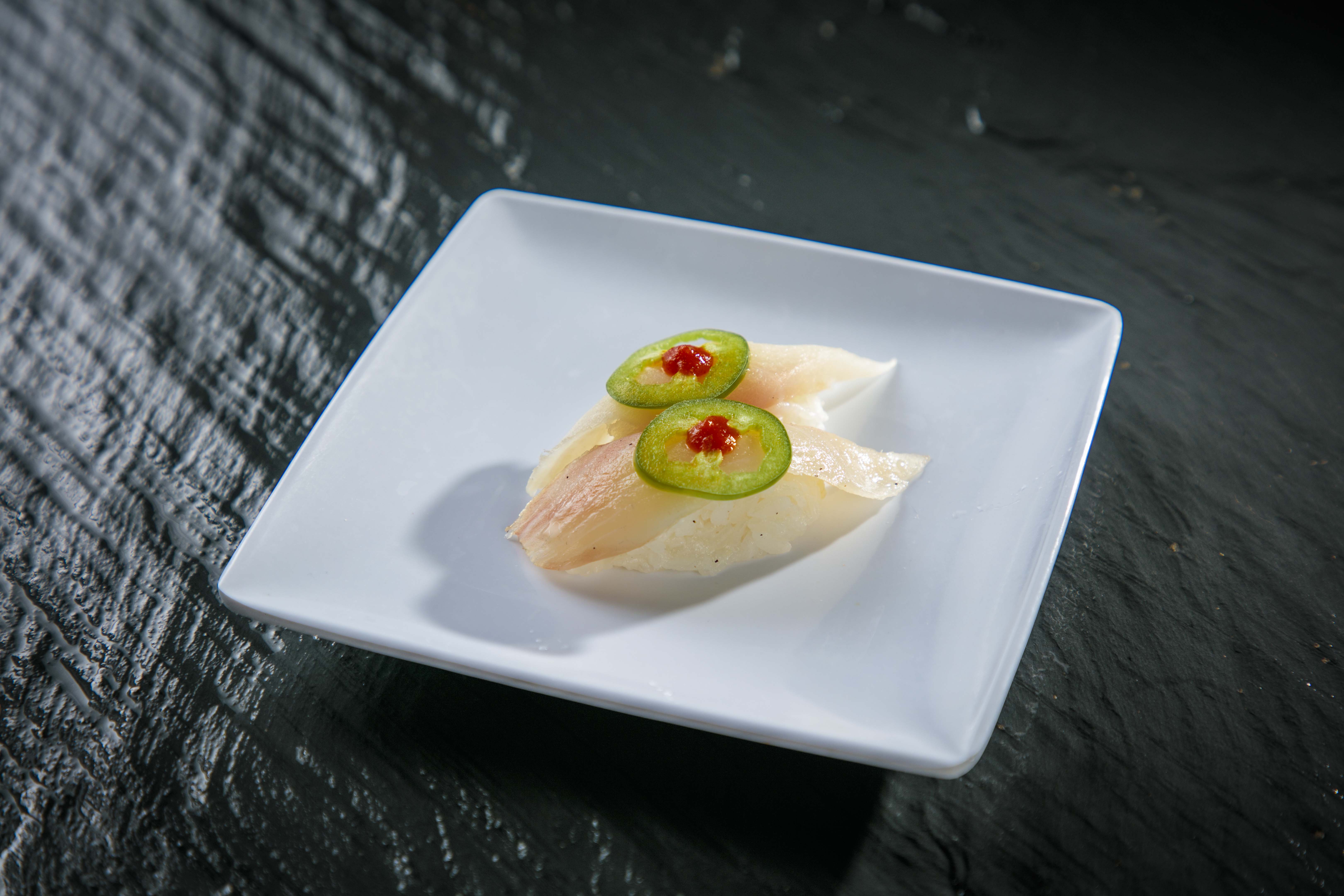 Order Aqua Chile Tilapia Sushi food online from Sushi Okoku store, Riverside on bringmethat.com