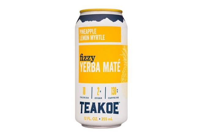 Order Teakoe-Fizzy Yerba Mate: Pineapple + Lemon + Myrtle food online from Park Burger store, Denver on bringmethat.com