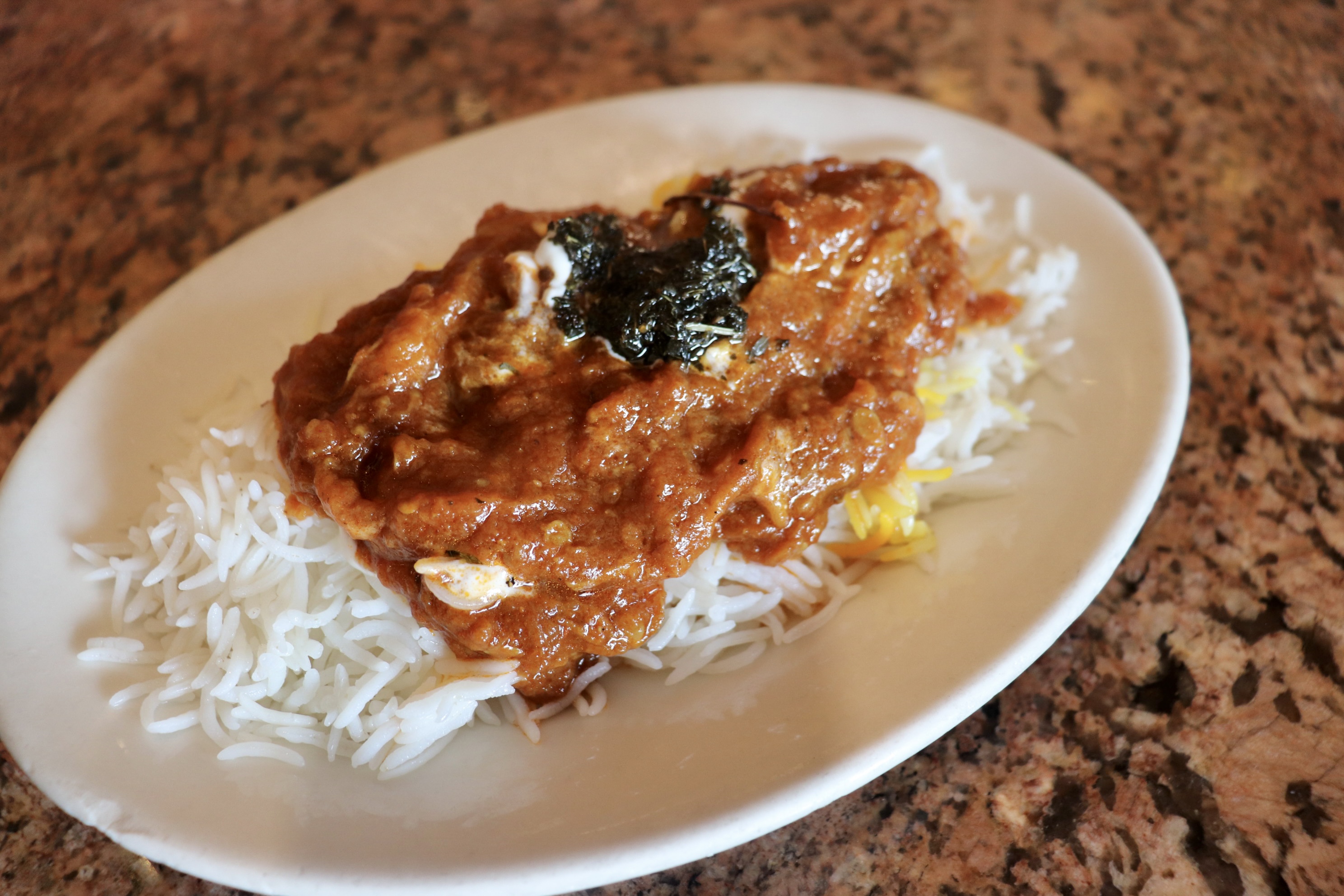 Order Eggplant Delight with Rice food online from Famous Kabob store, Sacramento on bringmethat.com