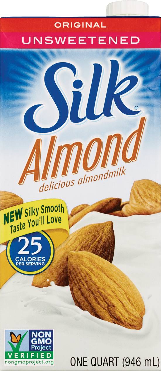 Order Silk Almond Milk Original, Unsweetened 32 OZ food online from Cvs store, WESTON on bringmethat.com