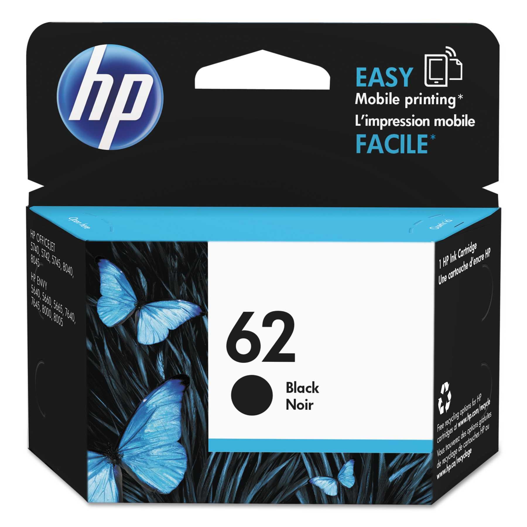 Order HP 62 Ink Cartridge, Black - 1 ct food online from Rite Aid store, Cathedral City on bringmethat.com