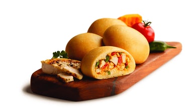 Order Chicken Enchilada Kolache food online from Kolache Factory Research store, The Woodlands on bringmethat.com
