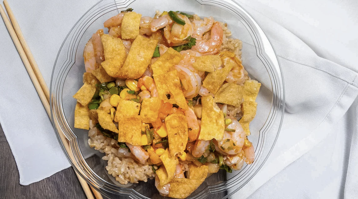 Order Sweet and Spicy Shrimp Bowl food online from Pokemoto store, North Attleborough on bringmethat.com