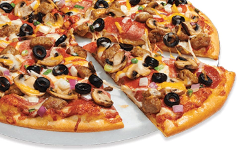Order Murphy's Combo Pizza - Medium 12" food online from Papa Murphy's | Take 'n' Bake Pizza store, Roy on bringmethat.com