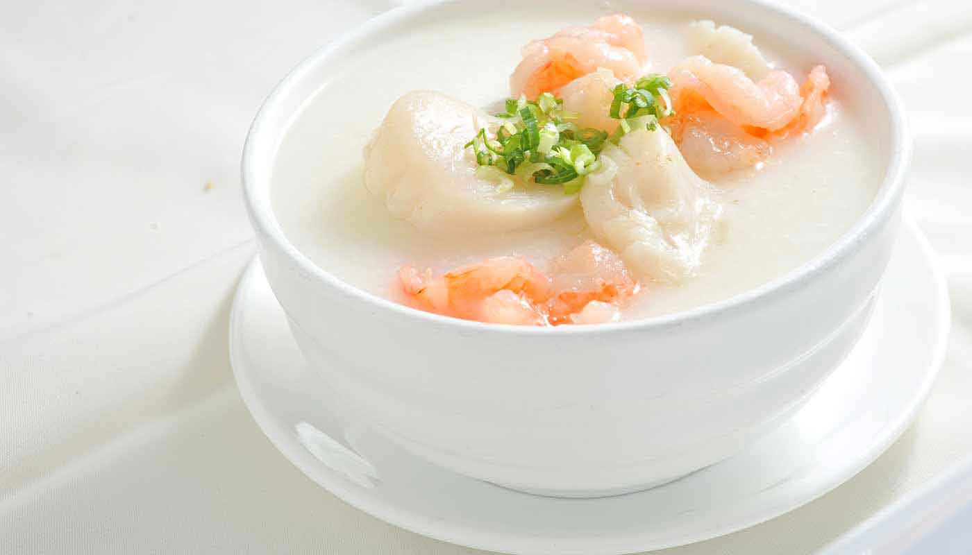 Order B13. Seafood Congee (生滾海鮮粥) food online from Happy Harbor Cuisine store, Alhambra on bringmethat.com
