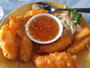 Order 8. Fried Calamari food online from Thai Soon Restaurant store, Richardson on bringmethat.com