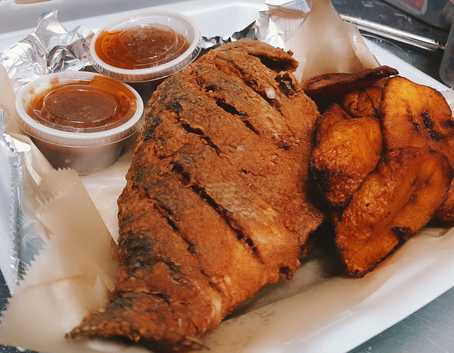 Order Grilled or Fried Fish  food online from Monrovia Lounge store, Dallas on bringmethat.com