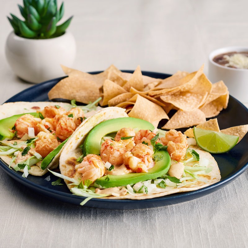 Order Langostino Lobster Two Taco Plate food online from Rubio store, Whittier on bringmethat.com