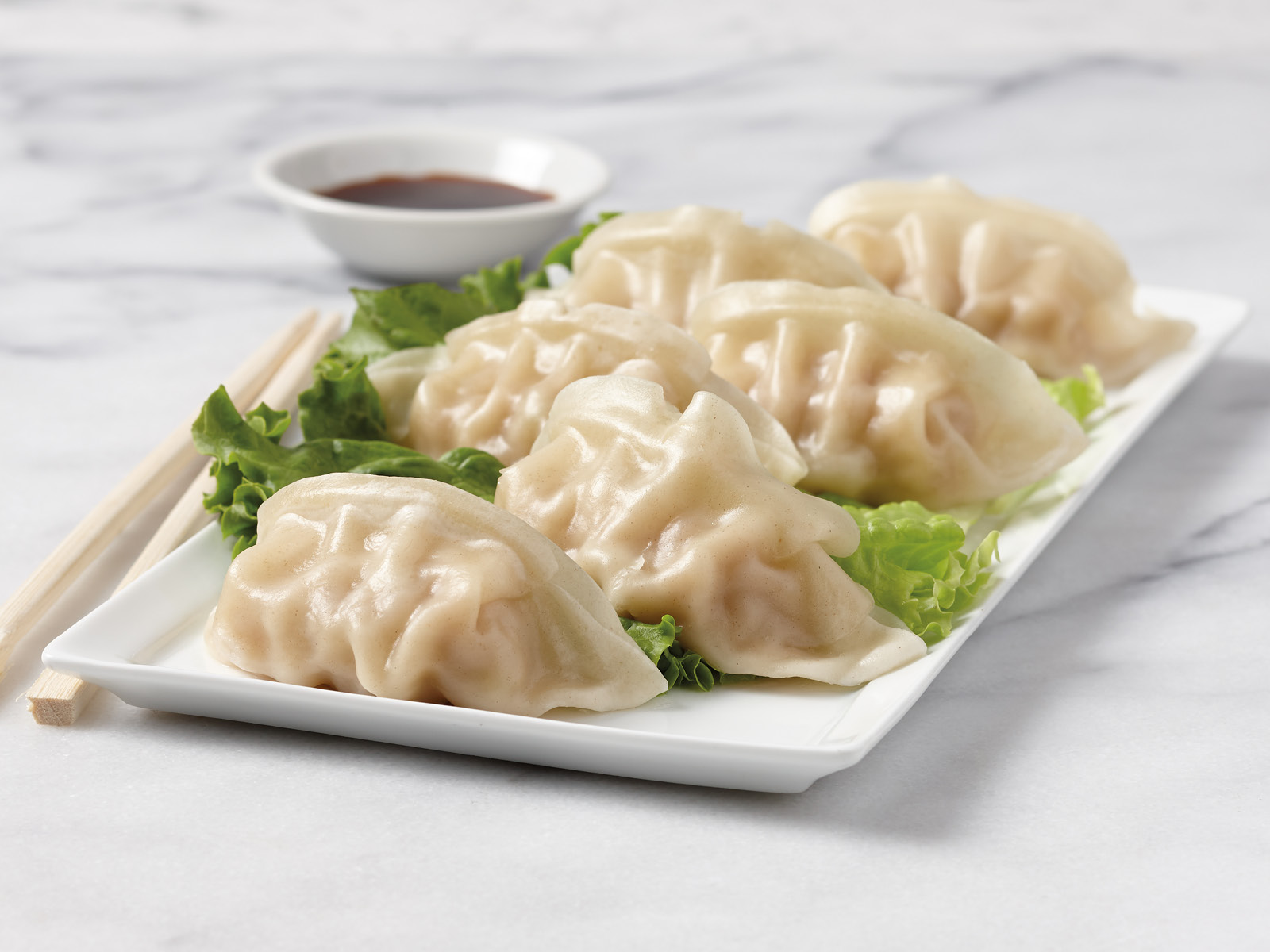 Order Pork Gyoza (6 Pieces) food online from Hy-Vee Mealtime store, Robbinsdale on bringmethat.com