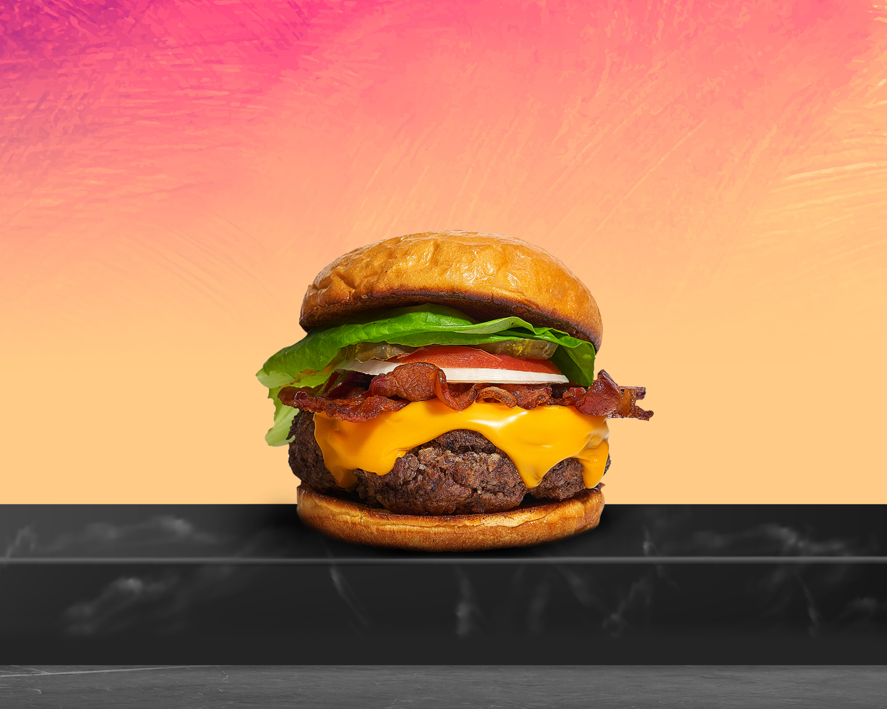Order The Bacon Pleasure Burger food online from Grill Me Burgers store, Long Beach on bringmethat.com