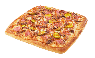 Order The Cuban Pizza - Small 10'' food online from Cottage Inn store, Lincoln Park on bringmethat.com
