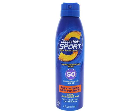 Order Protector solar deportivo Coppertone., SPF 50 (5.5 oz ) food online from Pacific Liquor Market store, Bell Gardens on bringmethat.com