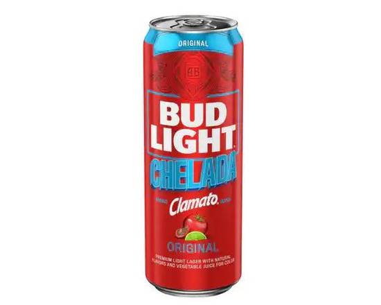 Order Bud Light Chelada, 25oz can beer (4.2% ABV) food online from Tenderloin Liquor store, San Francisco on bringmethat.com
