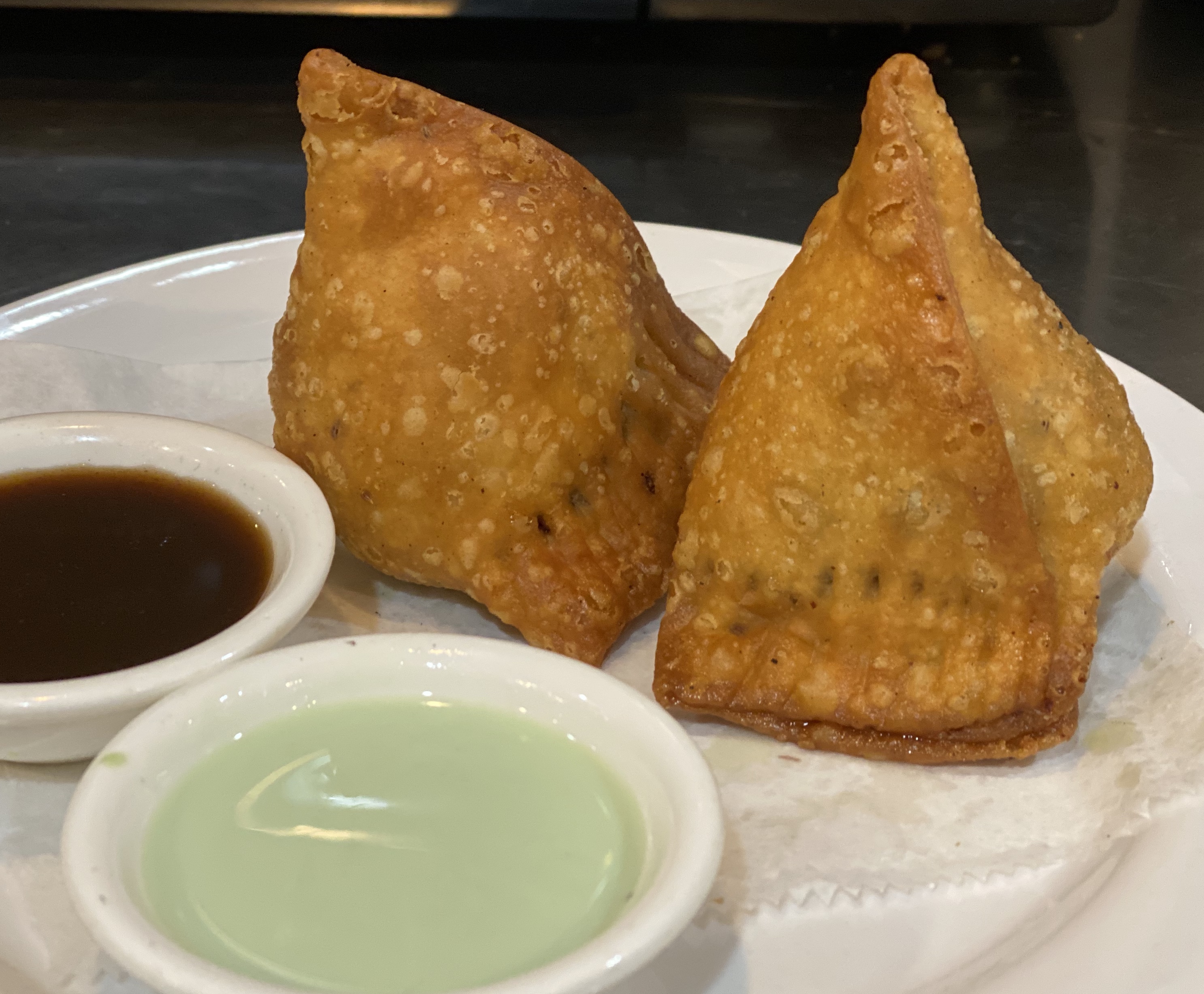 Order 2. Vegetable Samosa food online from Kabab Stop store, Baltimore on bringmethat.com