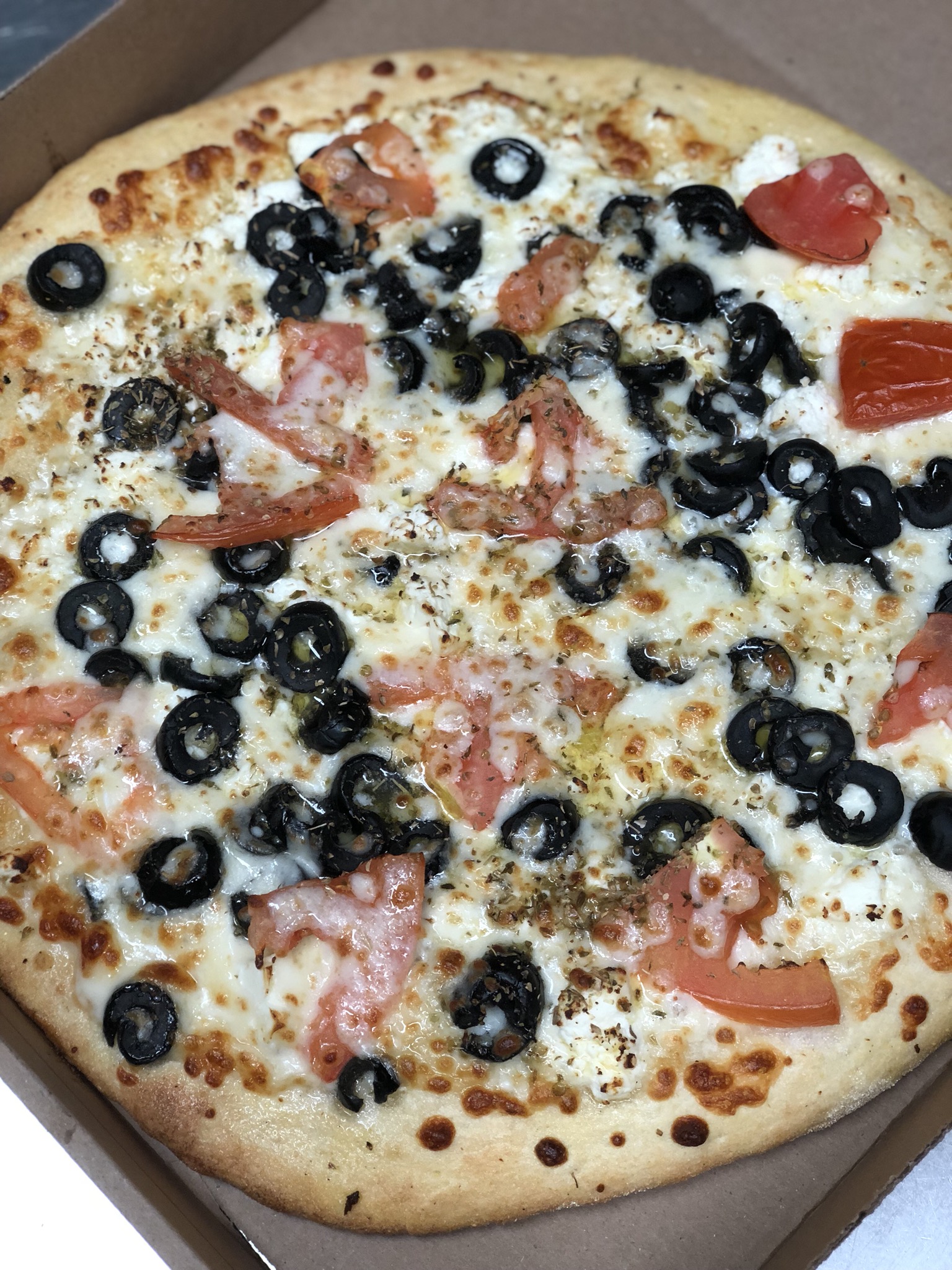 Order Greek Pizza food online from Ronzio Pizza & Subs store, Warwick on bringmethat.com