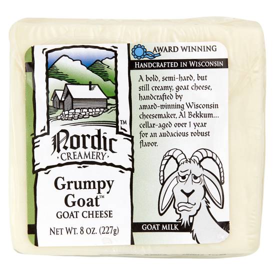 Order Nordic Grumpy Goat Hard Goat Cheese 8oz food online from Everyday Needs by Gopuff store, Chicago on bringmethat.com