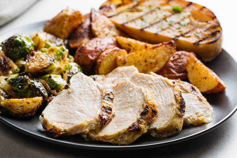 Order Grilled Cage Free Chicken Plate food online from Urban Plates store, Dublin on bringmethat.com