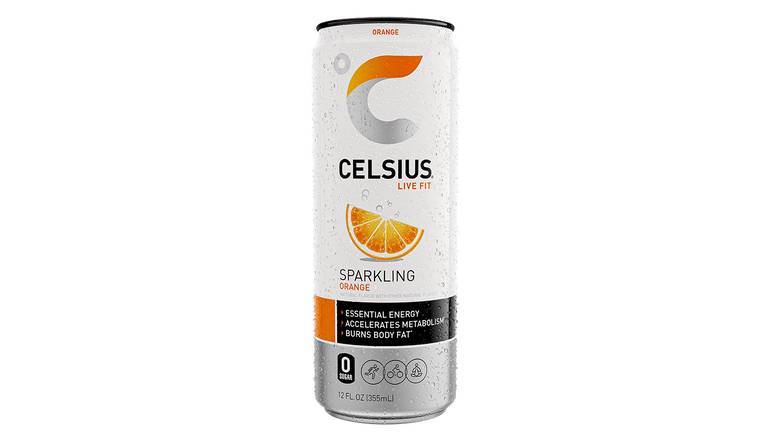 Order Celsius Sparkling Orange 12oz food online from Quickchek store, Lake Hopatcong on bringmethat.com
