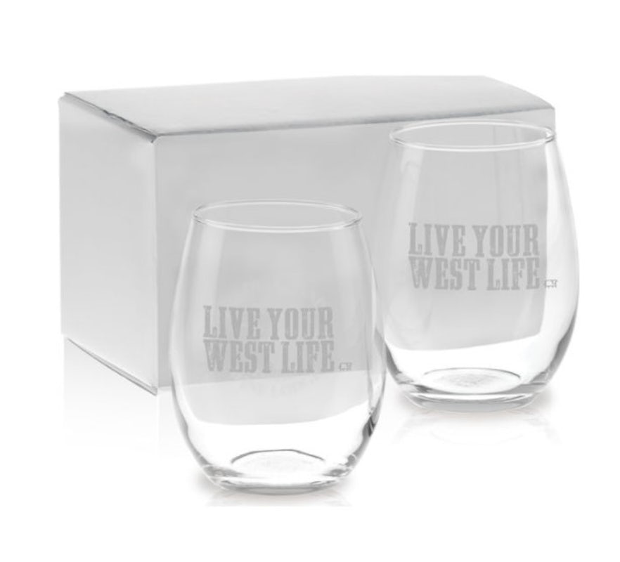 Order BA Wine Glasses - Set of 2 food online from Black Angus Steakhouse store, Fountain Valley on bringmethat.com