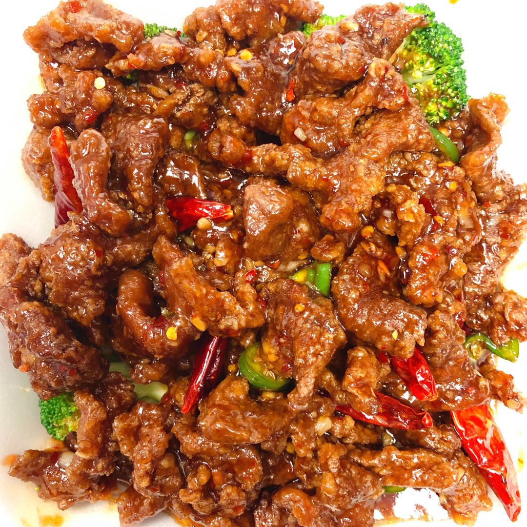 Order Hunan Beef food online from China A Go Go store, Las Vegas on bringmethat.com