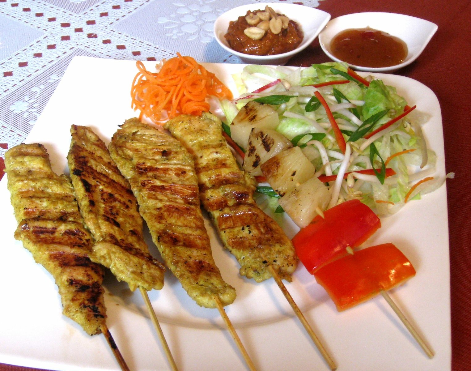 Order Chicken Satay food online from Yummy Thai store, Buffalo on bringmethat.com