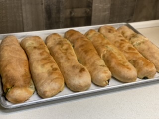 Order Spinach Stuffed Bread food online from Disorbo Bakery store, Hamden on bringmethat.com