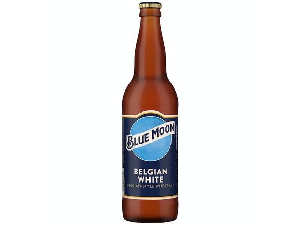Order Blue Moon Belgian White Wheat Craft Beer - 22oz Bottle food online from S H Liquor Market store, Los Angeles on bringmethat.com