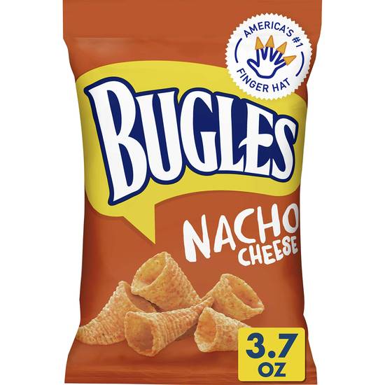 Order Bugles Nacho Cheese Crispy Corn Snacks food online from Exxon Food Mart store, Port Huron on bringmethat.com