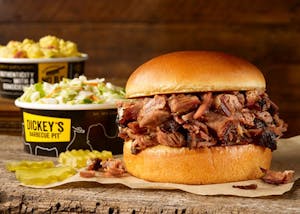 Order Brisket Classic Sandwich Plate food online from Dickey Barbecue Pit store, Houston on bringmethat.com
