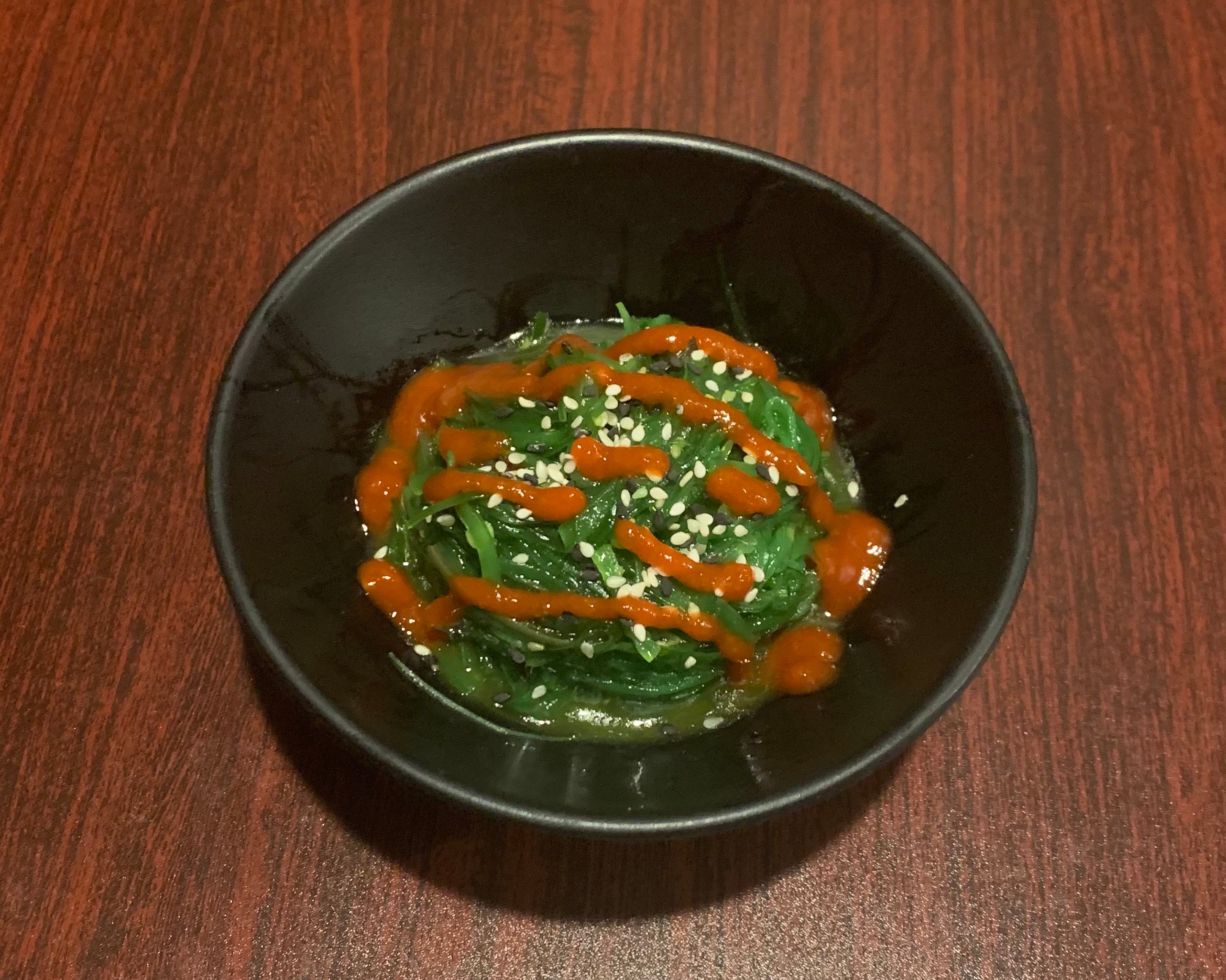Order Spicy Seaweed Salad food online from Sushi Village store, Atlanta on bringmethat.com