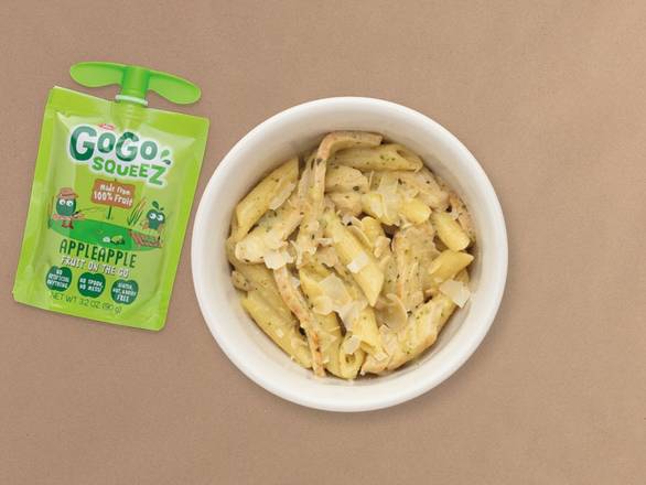 Order Kids Chicken Pesto Pasta food online from La Madeleine Country French Cafe store, Harahan on bringmethat.com