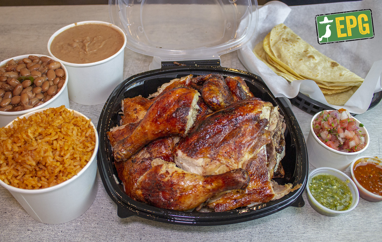 Order 10 Piece Chicken Meal food online from El Pollo Grill store, Chula Vista on bringmethat.com