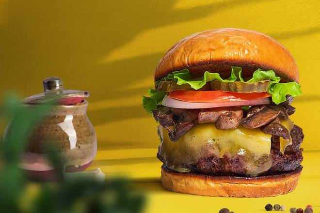 Order Get A  Room Burger  food online from Vegan & Burgers store, Houston on bringmethat.com
