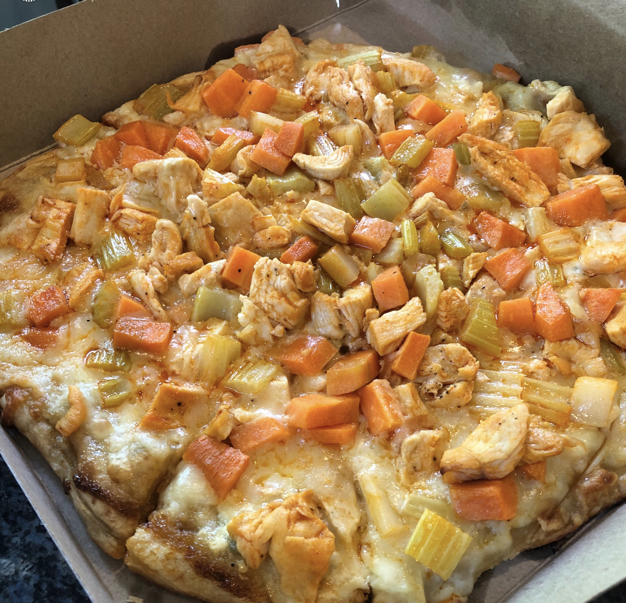 Order Buffalo Chicken Pizza food online from Foleys Club Lounge store, Pleasantville on bringmethat.com