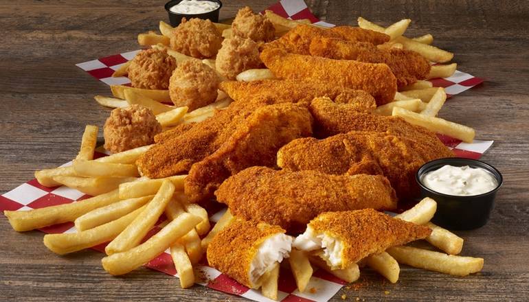 Order 10 Pc Catfish & Fries food online from The Catfish Kitchen store, Brunswick on bringmethat.com