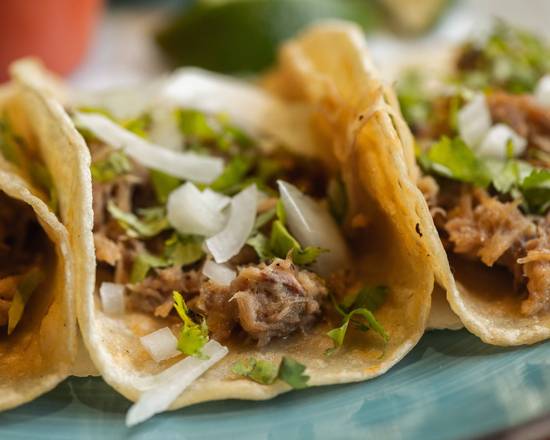 Order Three Pork Carnita Tacos food online from Jalapenos Mexican Restaurant store, Saint Cloud on bringmethat.com
