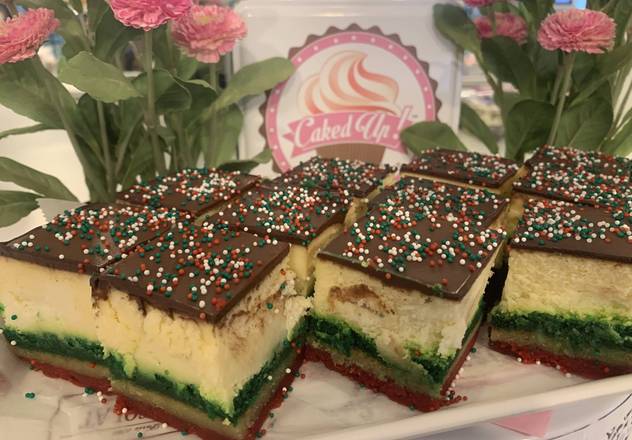 Order Rainbow Cheesecake Bites food online from Caked Up Cafe store, New City on bringmethat.com