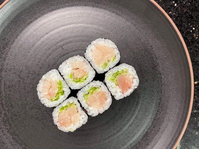 Order Yellowtail scallion Roll food online from Sushi 35 West store, New York on bringmethat.com