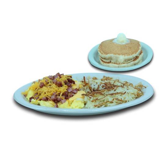 Order Ham & Cheese SCR food online from We Pancakes store, Midwest City on bringmethat.com