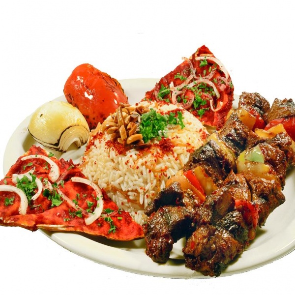 Order Lamb Kabob Entree  food online from Red Moon Lounge store, Valley Village on bringmethat.com
