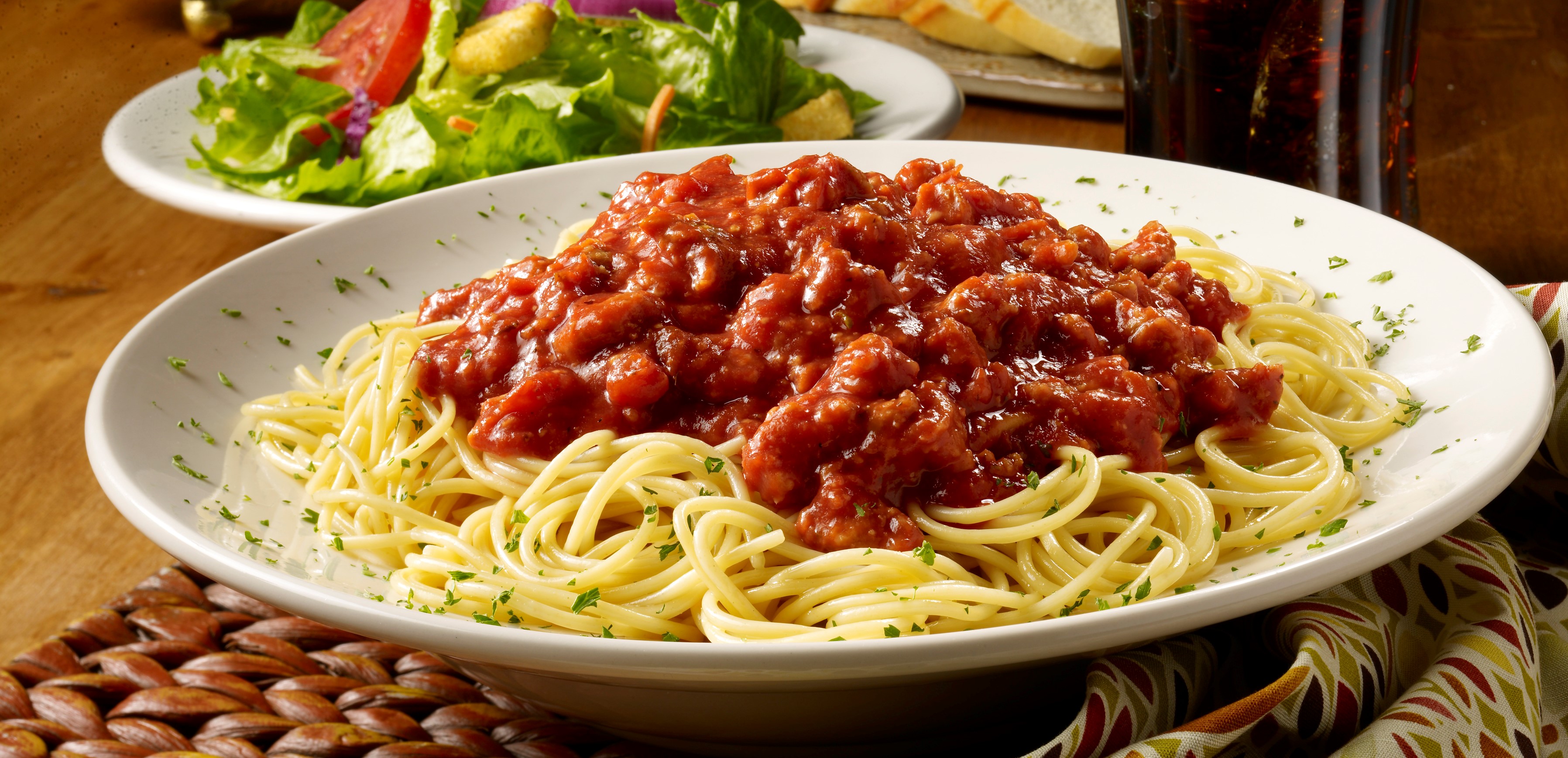 Order Spaghetti with Meat Sauce food online from Spaghetti Warehouse store, Syracuse on bringmethat.com