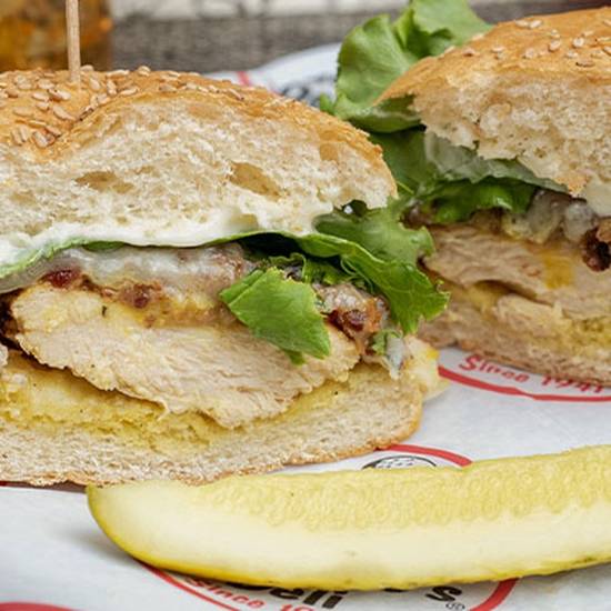 Order *BLC Chicken Critterd food online from Groucho's Deli store, Rock Hill on bringmethat.com