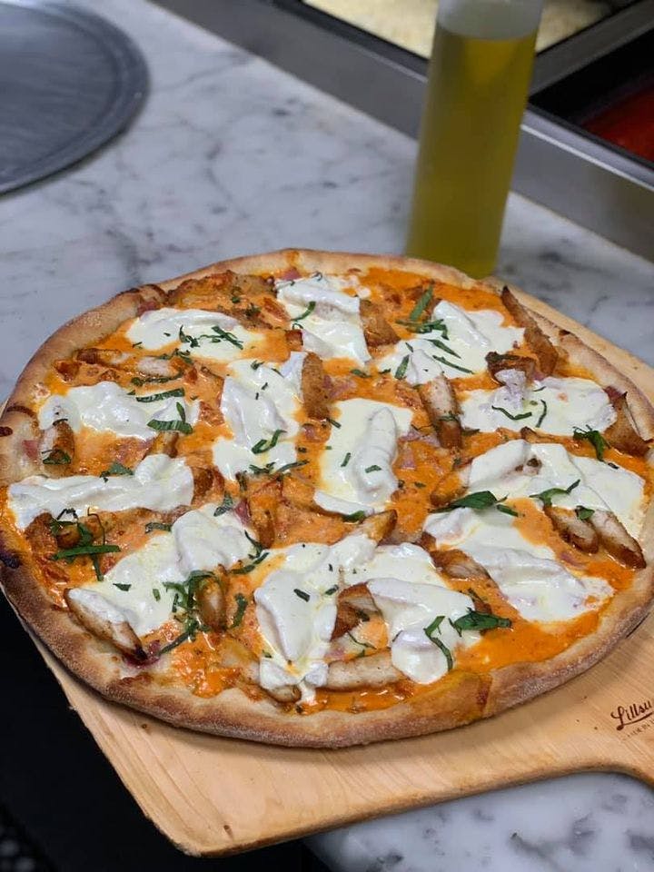 Order Godfather Pizza - Medium food online from Pizza 541 store, Burlington Townshnip on bringmethat.com