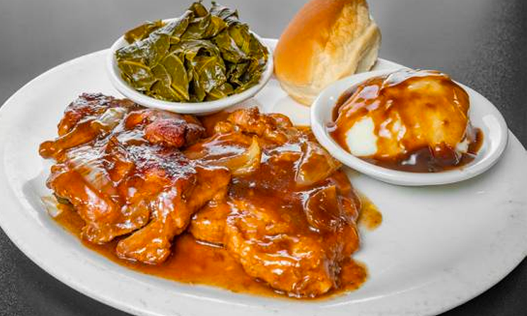 Order Smothered Pork Chops food online from Jackie store, Richmond on bringmethat.com