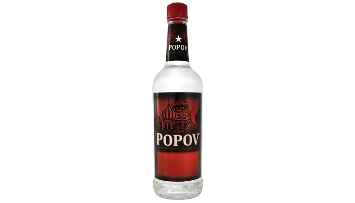 Order Popov Vodka 1L food online from M & M Liquor & Jr Market store, Anaheim on bringmethat.com