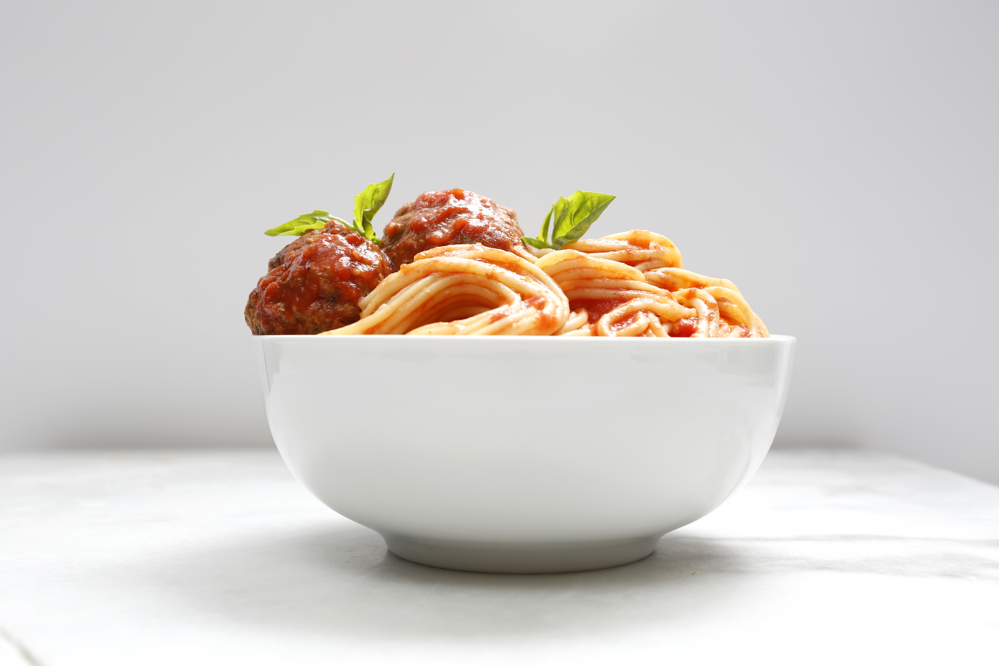 Order Spaghetti with Meatballs in homemade marinara sauce, with garlic roll food online from Villa Italian Kitchen store, Los Angeles on bringmethat.com