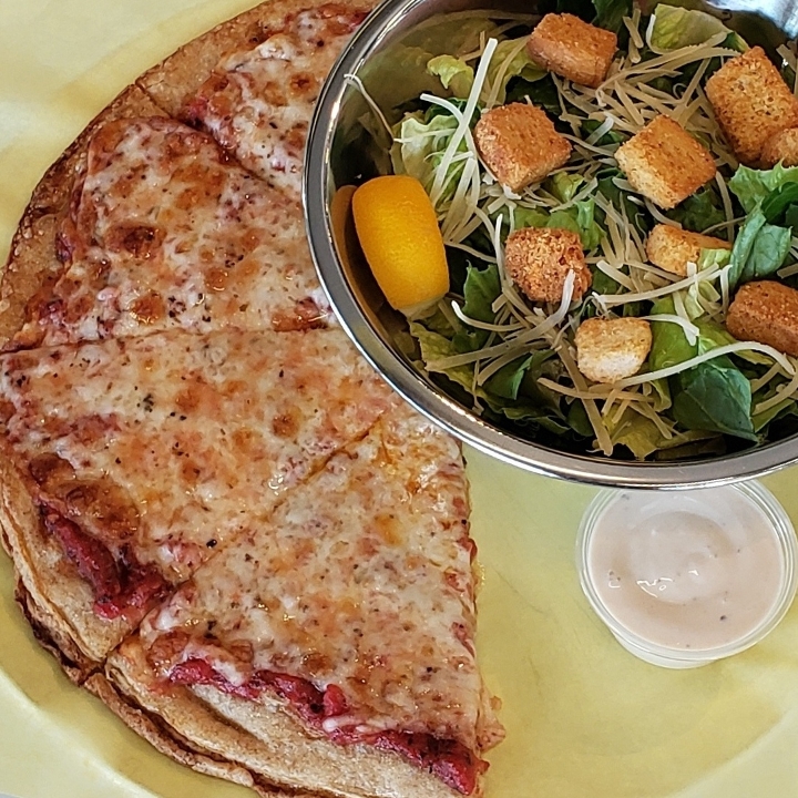 Order cheese pizza + salad combo food online from Make Pizza+Salad store, San Diego on bringmethat.com
