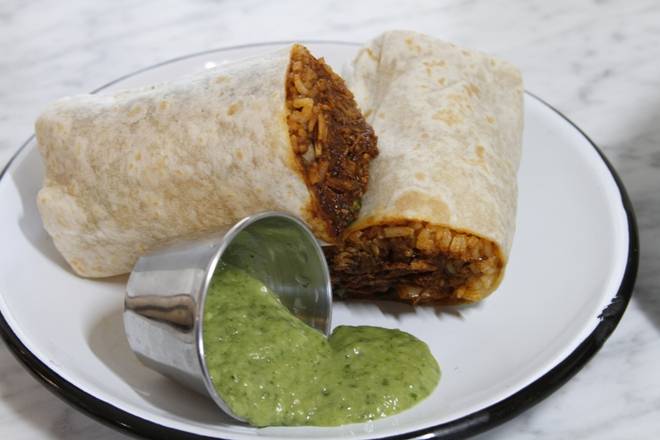 Order Chicken Mole Burrito food online from Millcross Coffee Bar &amp; Kitchen store, Culver City on bringmethat.com